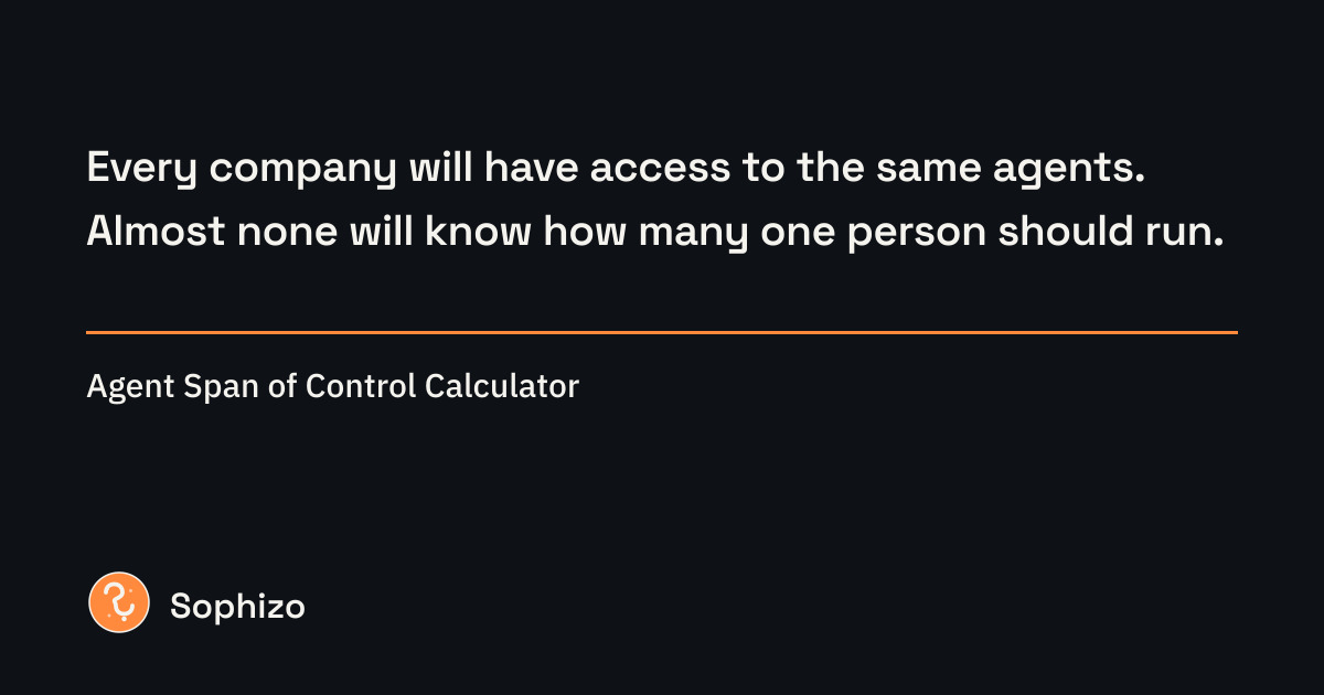 The Ratio Problem: How Many Agents Can One Person Run